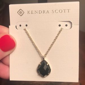 NWT Kendra Scott Kiri Gold Necklace in Black!!